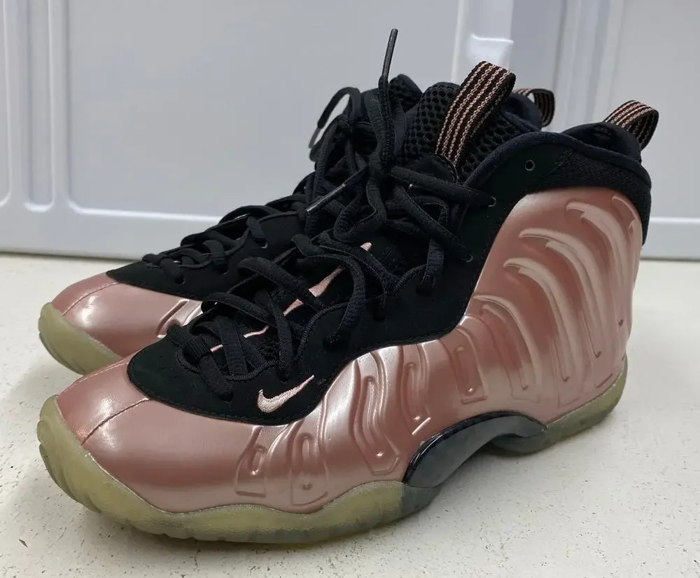 Youth Nike Air Foamposite One Rust Pink high-top sneakers 644791-601, 6Y